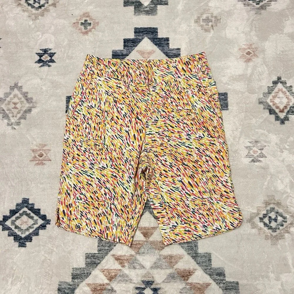 EP New York Rainbow Spotted Shorts Womens SZ Small S Golf Tennis Pockets - Picture 1 of 6